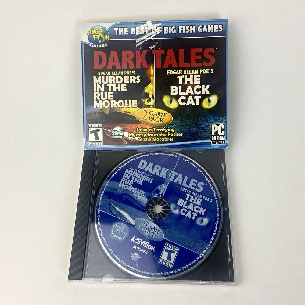 Big Fish Games Dark Tales 2 Game Pack PC CD-ROM Hidden Object Adventure 2011